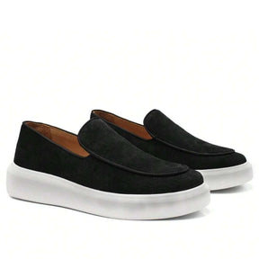 Sapato Social Masculino Loafer em Camurça | Dom Polo Aureus