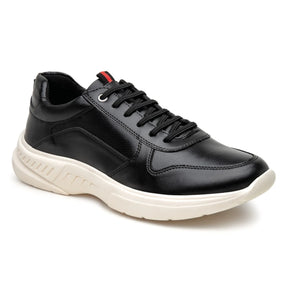 Tênis Casual Masculino Sintético, cor preto