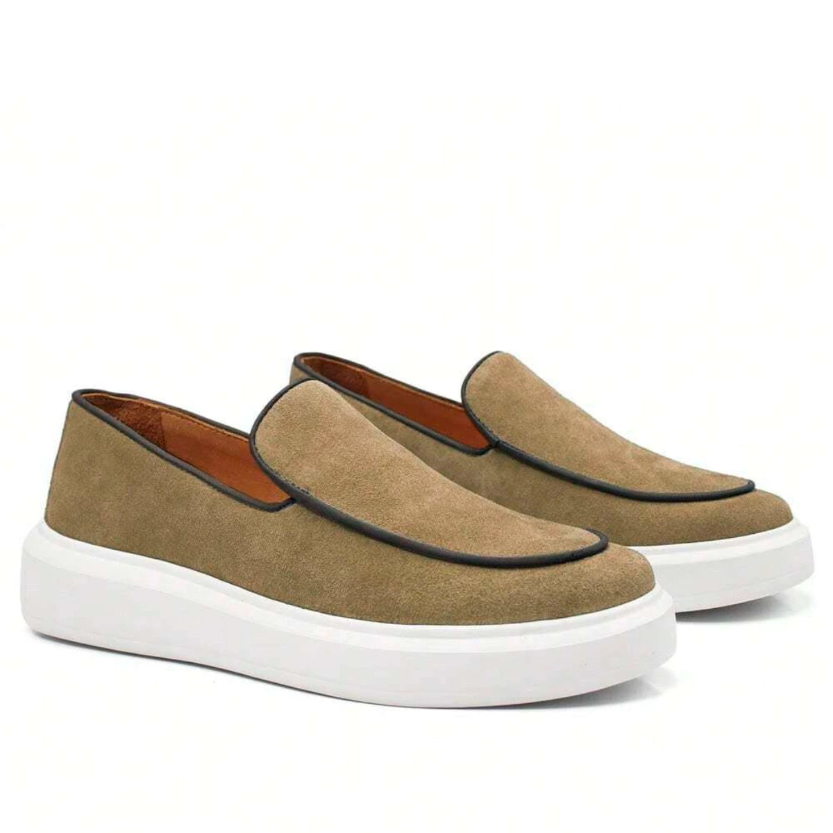 Sapato Social Masculino Loafer em Camurça | Dom Polo Aureus