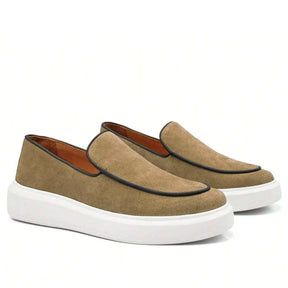 Sapato Social Masculino Loafer em Camurça | Dom Polo Aureus