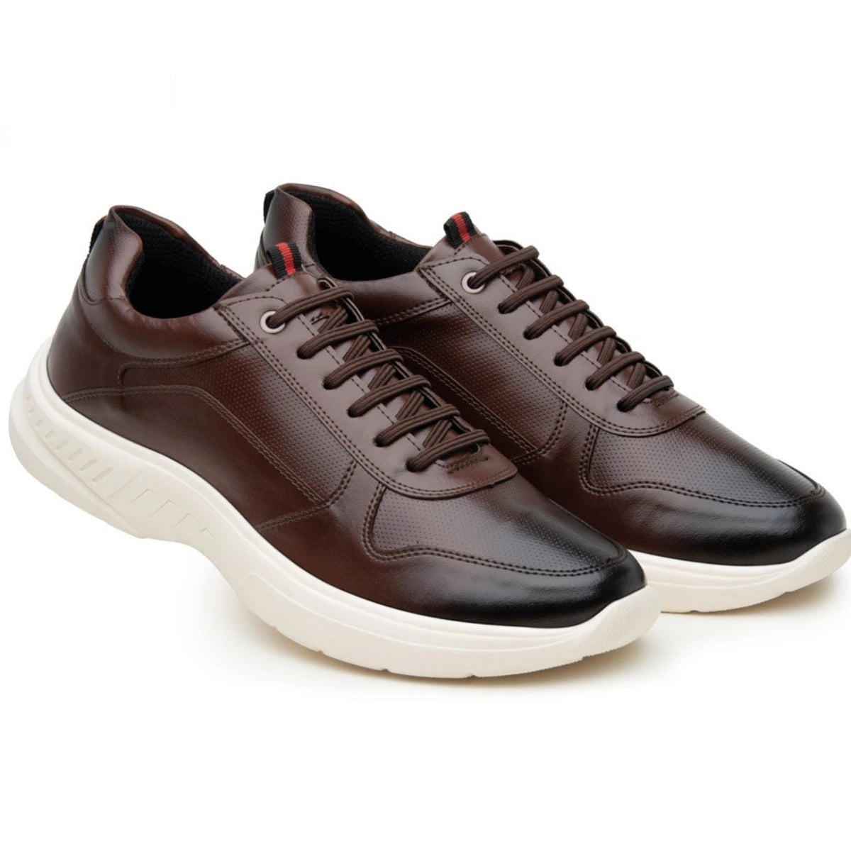Tênis Casual Masculino de Sintético, cor marrom, com Solado Off White 