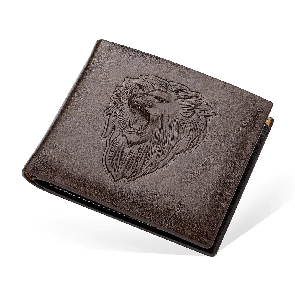 Carteira Masculina Couro Slim | Dom Polo Lion