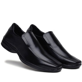 Sapato Conforto Masculino de Sintético,  com Solado Preto